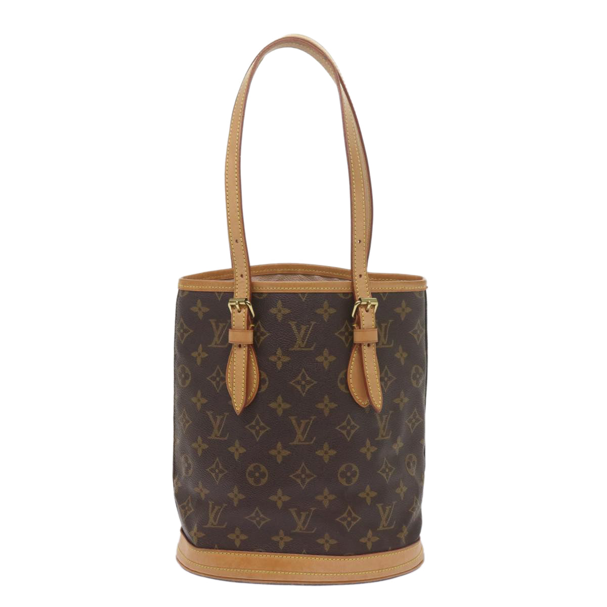 LOUIS VUITTON Monogram Bucket PM Shoulder Bag M42238 LV Auth 60017A