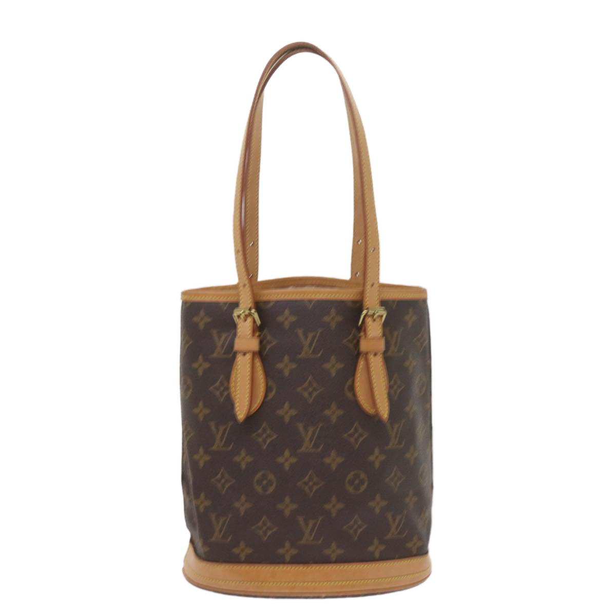 LOUIS VUITTON Monogram Bucket PM Shoulder Bag M42238 LV Auth 60017A