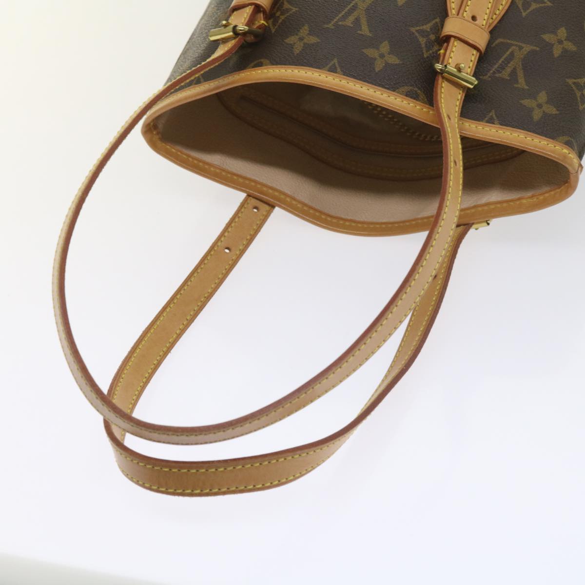 LOUIS VUITTON Monogram Bucket PM Shoulder Bag M42238 LV Auth 60017A