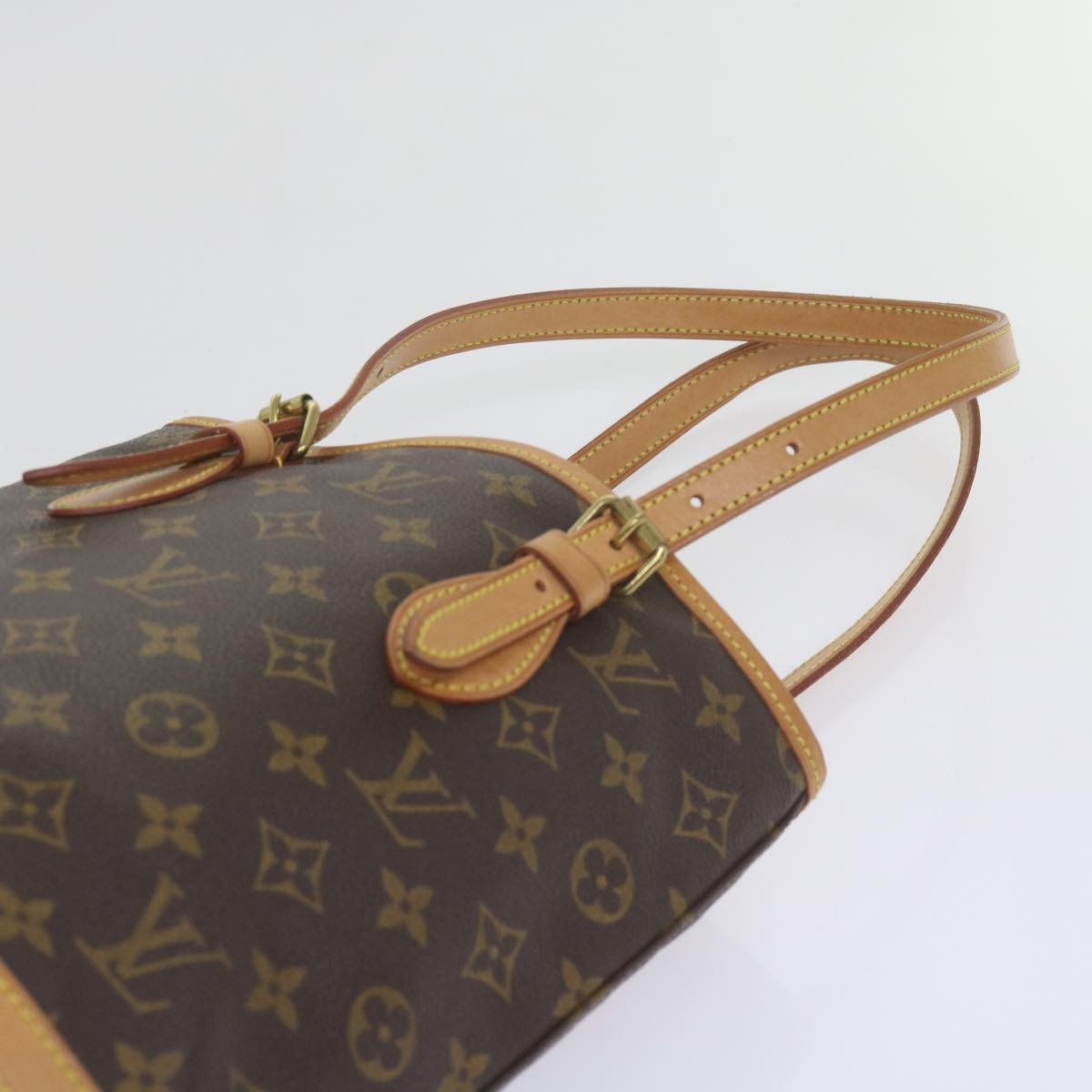 LOUIS VUITTON Monogram Bucket PM Shoulder Bag M42238 LV Auth 60017A