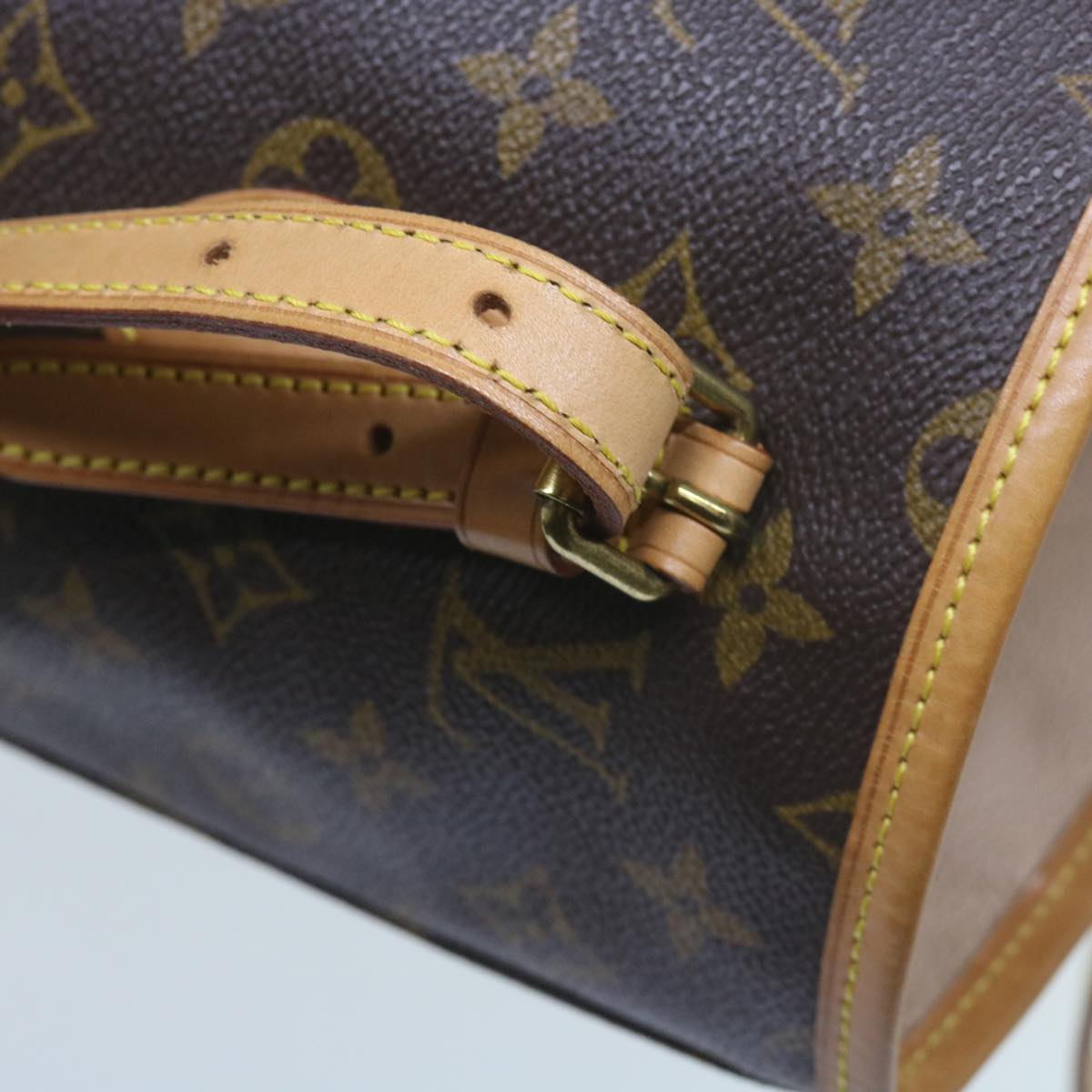 LOUIS VUITTON Monogram Bucket PM Shoulder Bag M42238 LV Auth 60017A