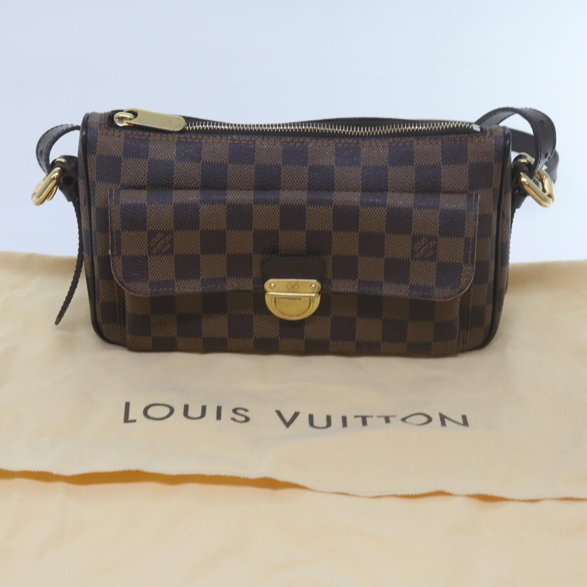 LOUIS VUITTON Damier Ebene Ravello GM Shoulder Bag N60006 LV Auth 60019A