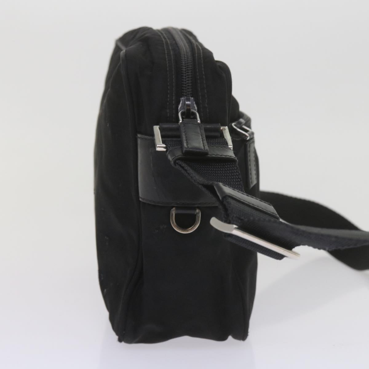 PRADA Shoulder Bag Nylon Black Auth 60028