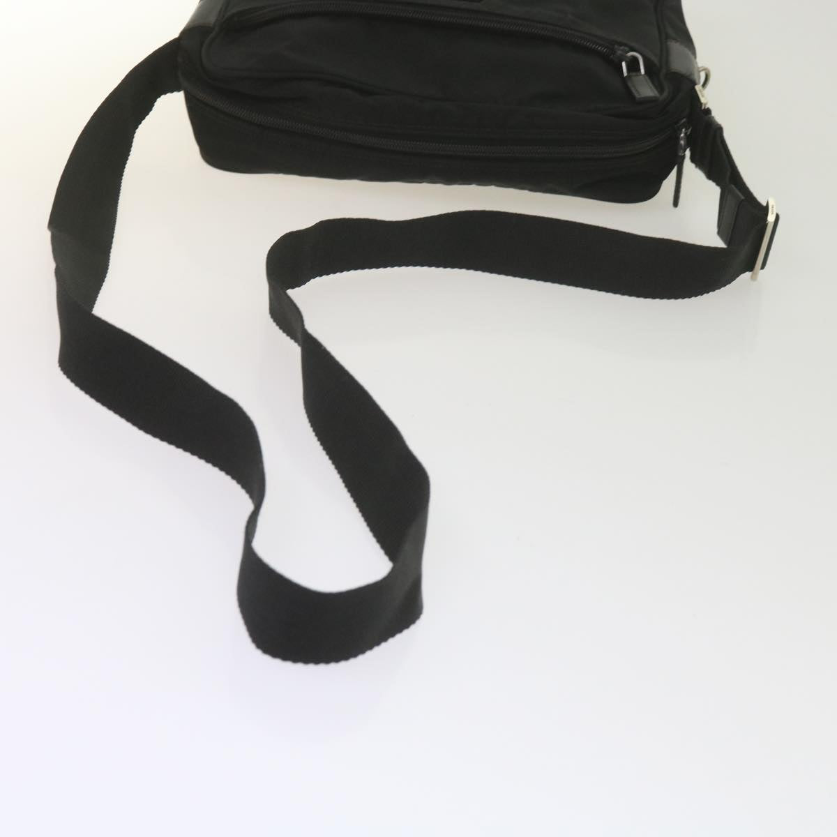 PRADA Shoulder Bag Nylon Black Auth 60028