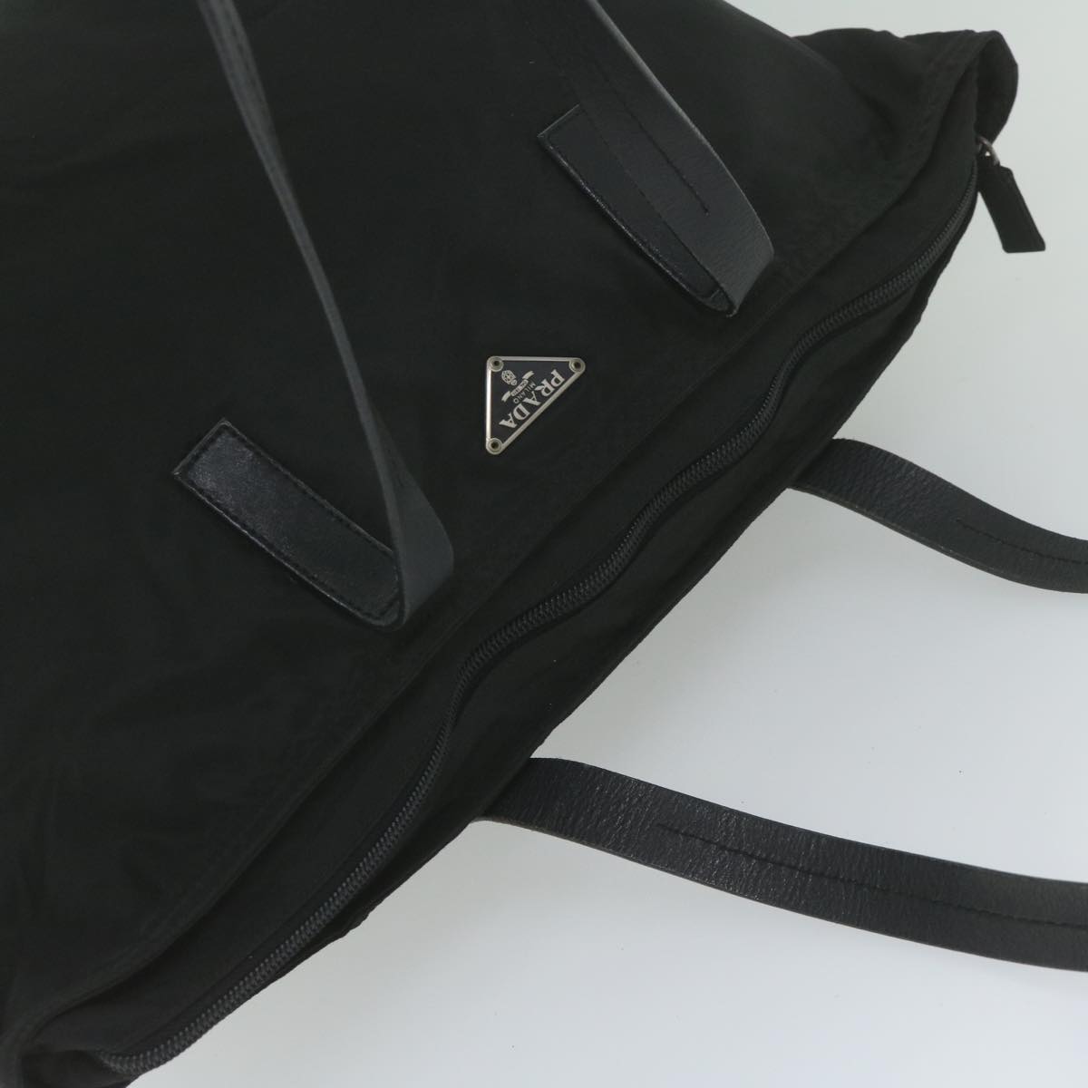 PRADA Shoulder Bag Nylon Black Auth 60046