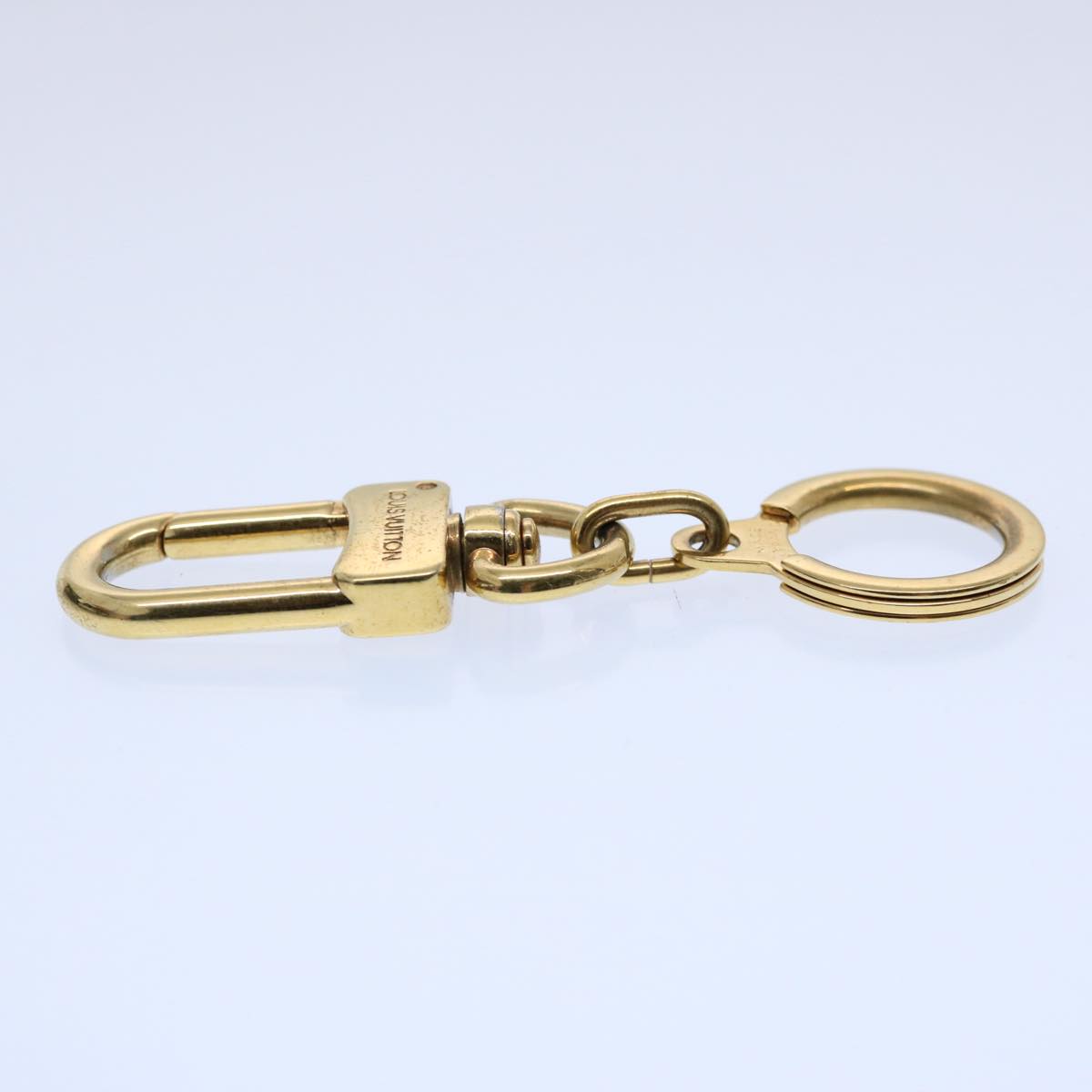 LOUIS VUITTON Anneau Cles Key Holder Metal Gold Tone LV Auth 60050