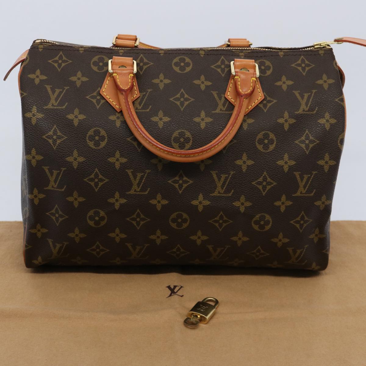 LOUIS VUITTON Monogram Speedy 30 Hand Bag M41526 LV Auth 60058A