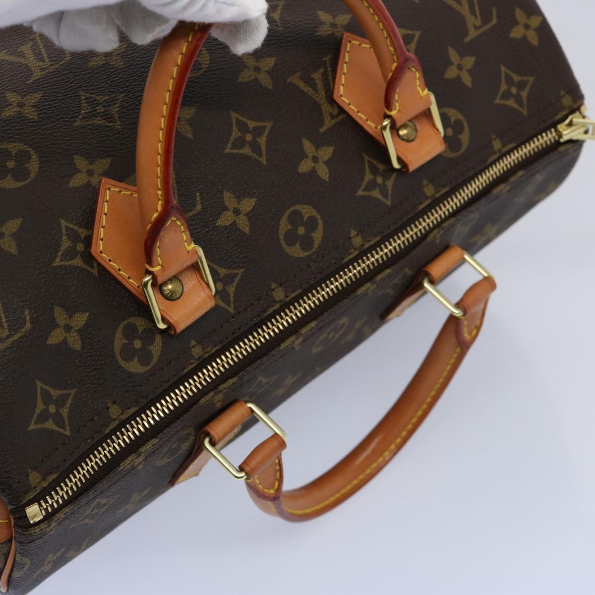 LOUIS VUITTON Monogram Speedy 30 Hand Bag M41526 LV Auth 60058A