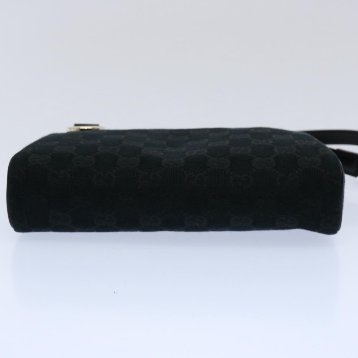 GUCCI GG Canvas Pouch Black 145750 Auth 60060A