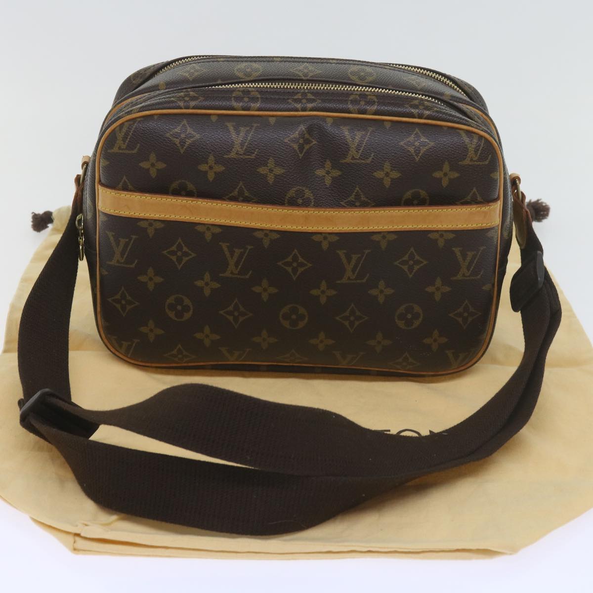 LOUIS VUITTON Monogram Reporter PM Shoulder Bag M45254 LV Auth 60069A