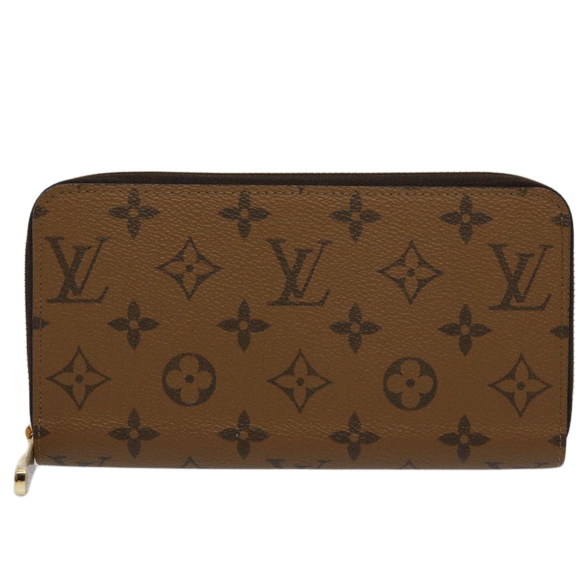 LOUIS VUITTON Monogram Reverse Zippy Wallet Long Wallet M82444 LV Auth 60083S - 0