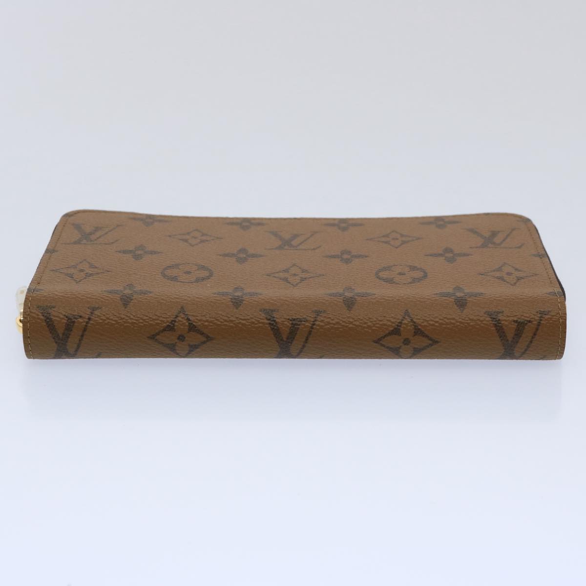 LOUIS VUITTON Monogram Reverse Zippy Wallet Long Wallet M82444 LV Auth 60083S