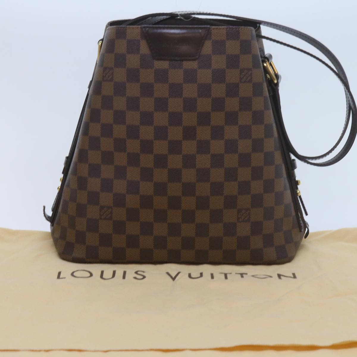 LOUIS VUITTON Damier Ebene Cabas Rivington Shoulder Bag N41108 LV Auth 60089A