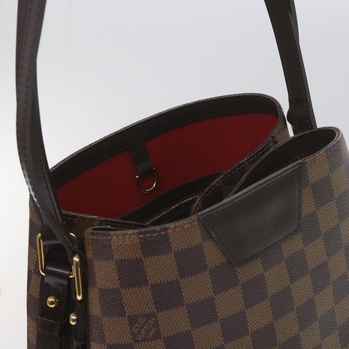 LOUIS VUITTON Damier Ebene Cabas Rivington Shoulder Bag N41108 LV Auth 60089A