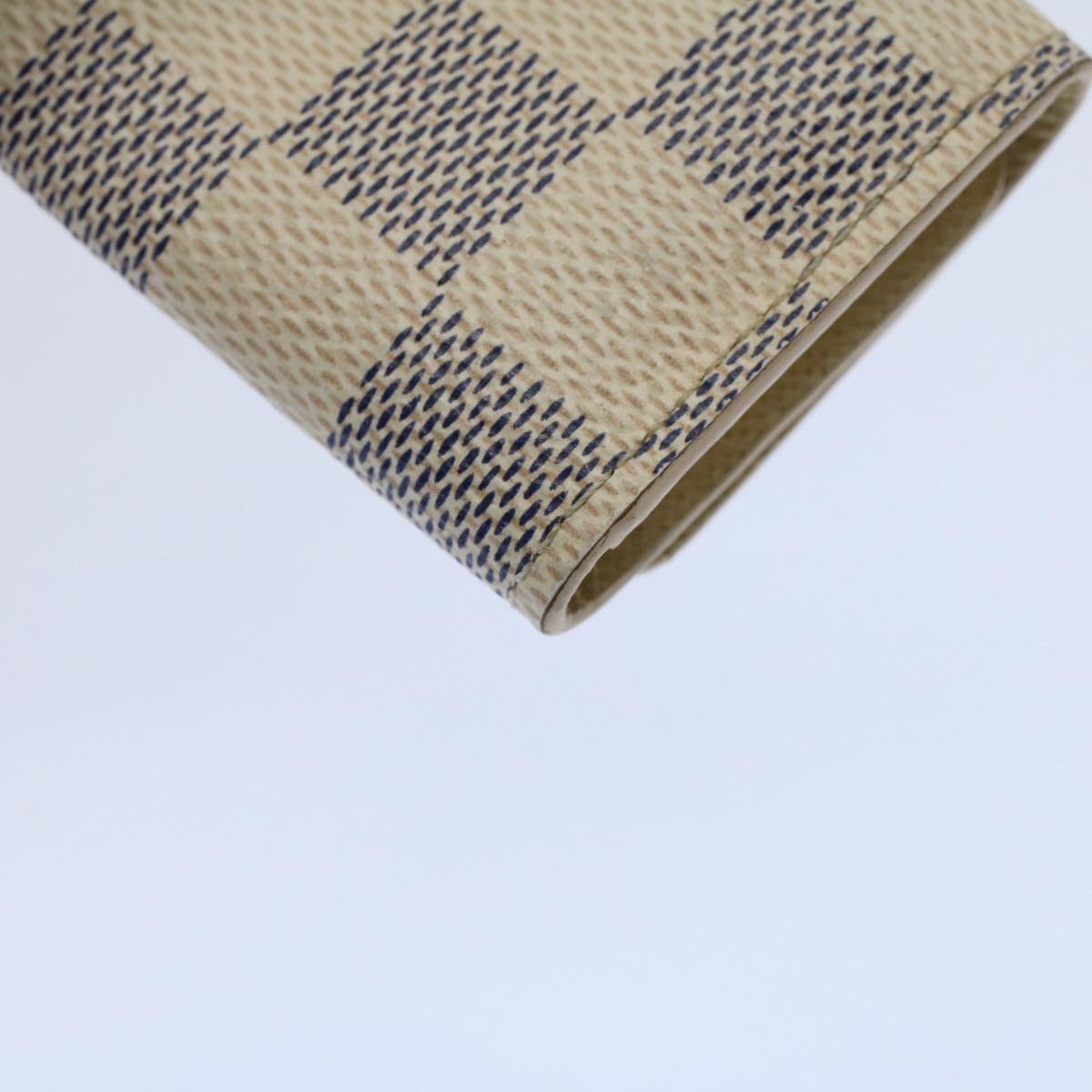 LOUIS VUITTON Damier Azur Multi Cles 4 Key Case N60020 LV Auth 60112