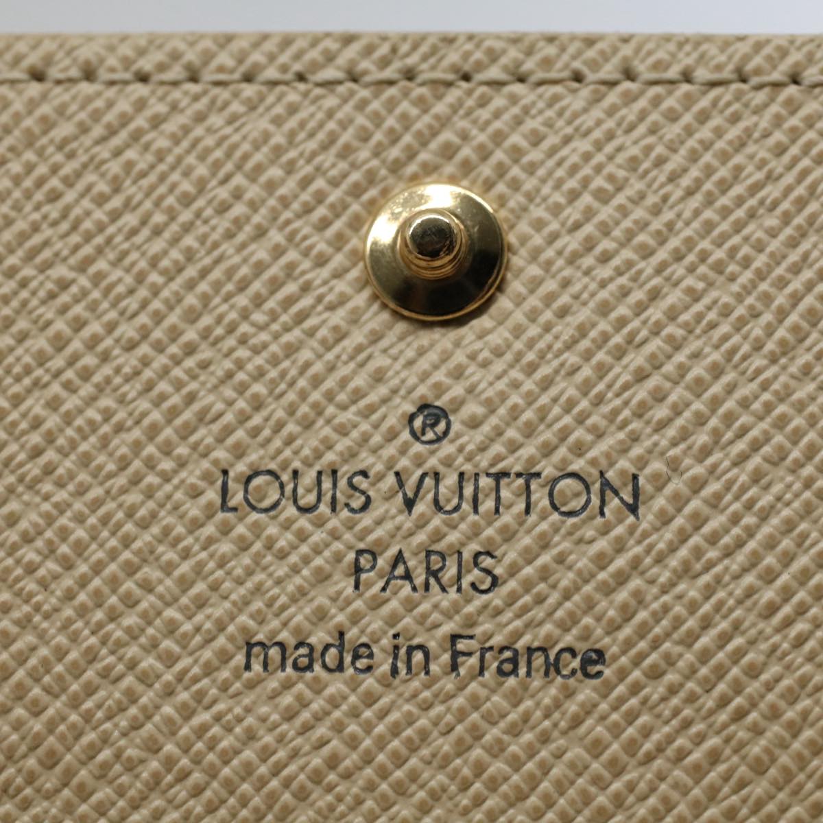 LOUIS VUITTON Damier Azur Multi Cles 4 Key Case N60020 LV Auth 60112