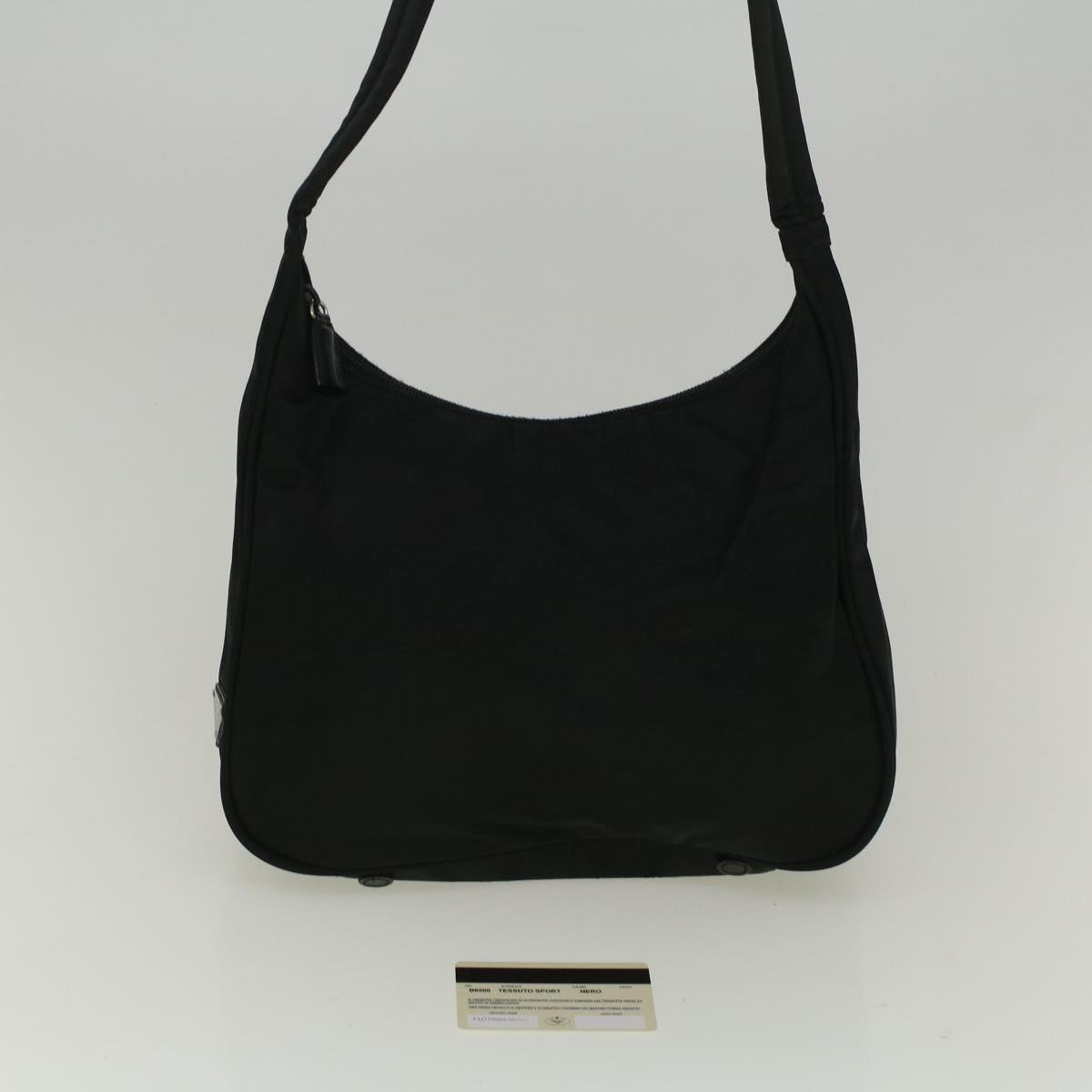 PRADA Shoulder Bag Nylon Black Auth 60137