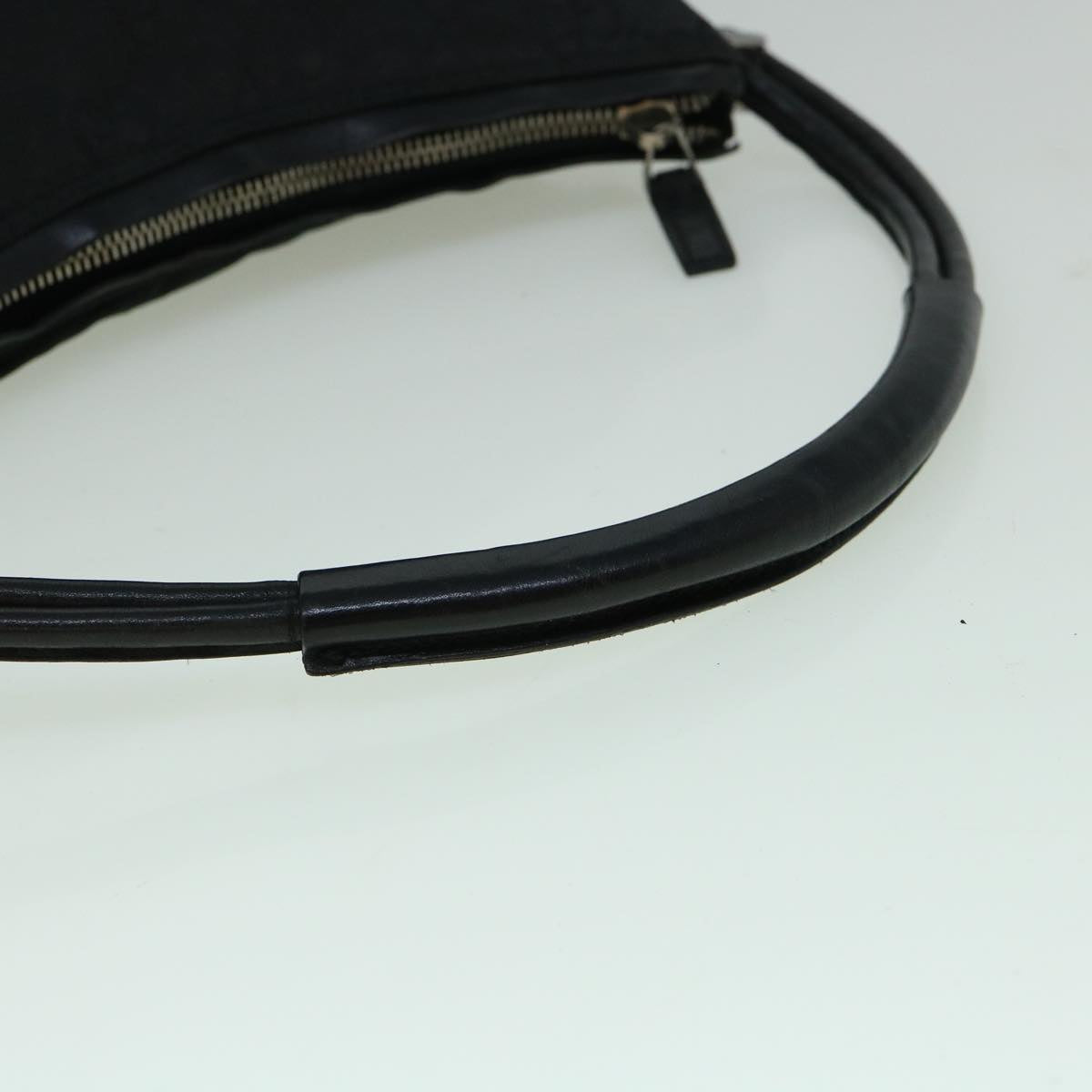 GUCCI GG Canvas Shoulder Bag Nylon Black Auth 60150