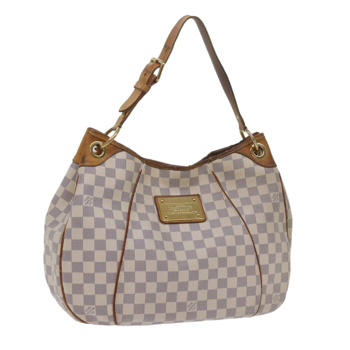 LOUIS VUITTON Damier Azur Galliera PM Shoulder Bag N55215 LV Auth 60160