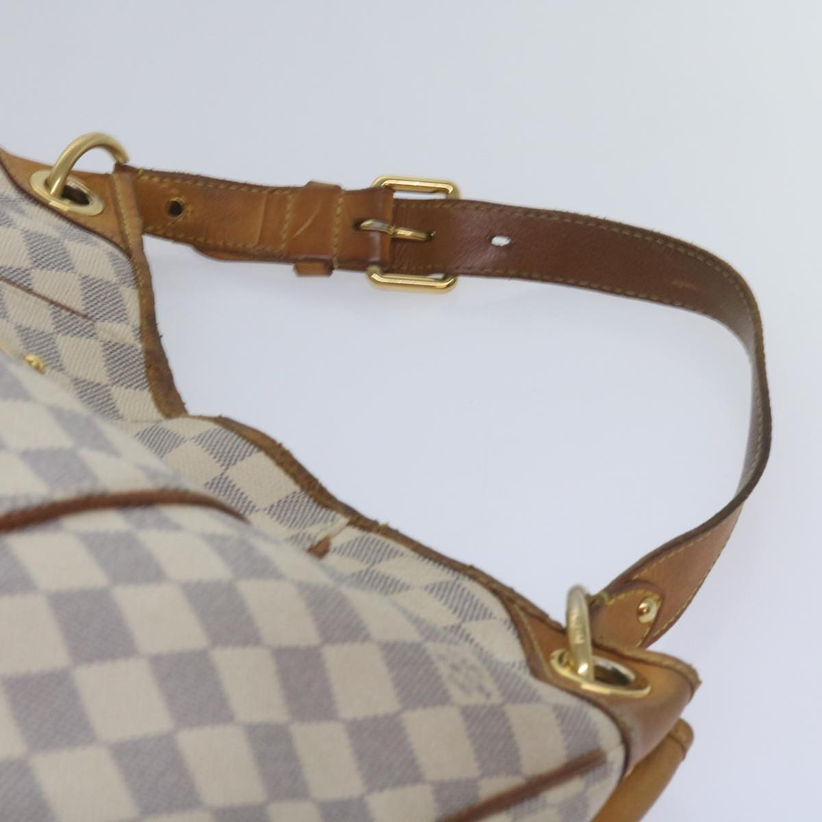 LOUIS VUITTON Damier Azur Galliera PM Shoulder Bag N55215 LV Auth 60160