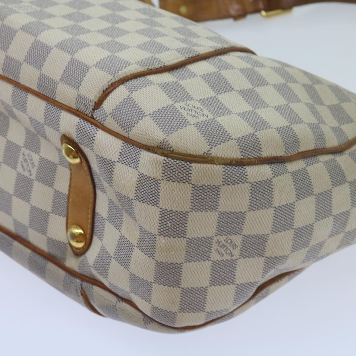 LOUIS VUITTON Damier Azur Galliera PM Shoulder Bag N55215 LV Auth 60160