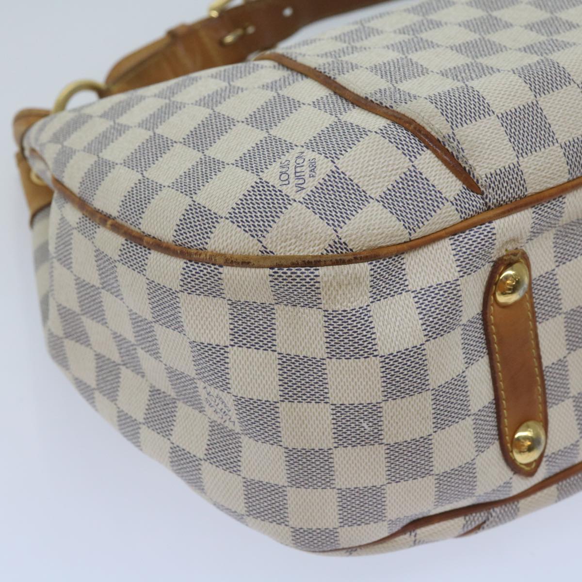 LOUIS VUITTON Damier Azur Galliera PM Shoulder Bag N55215 LV Auth 60160