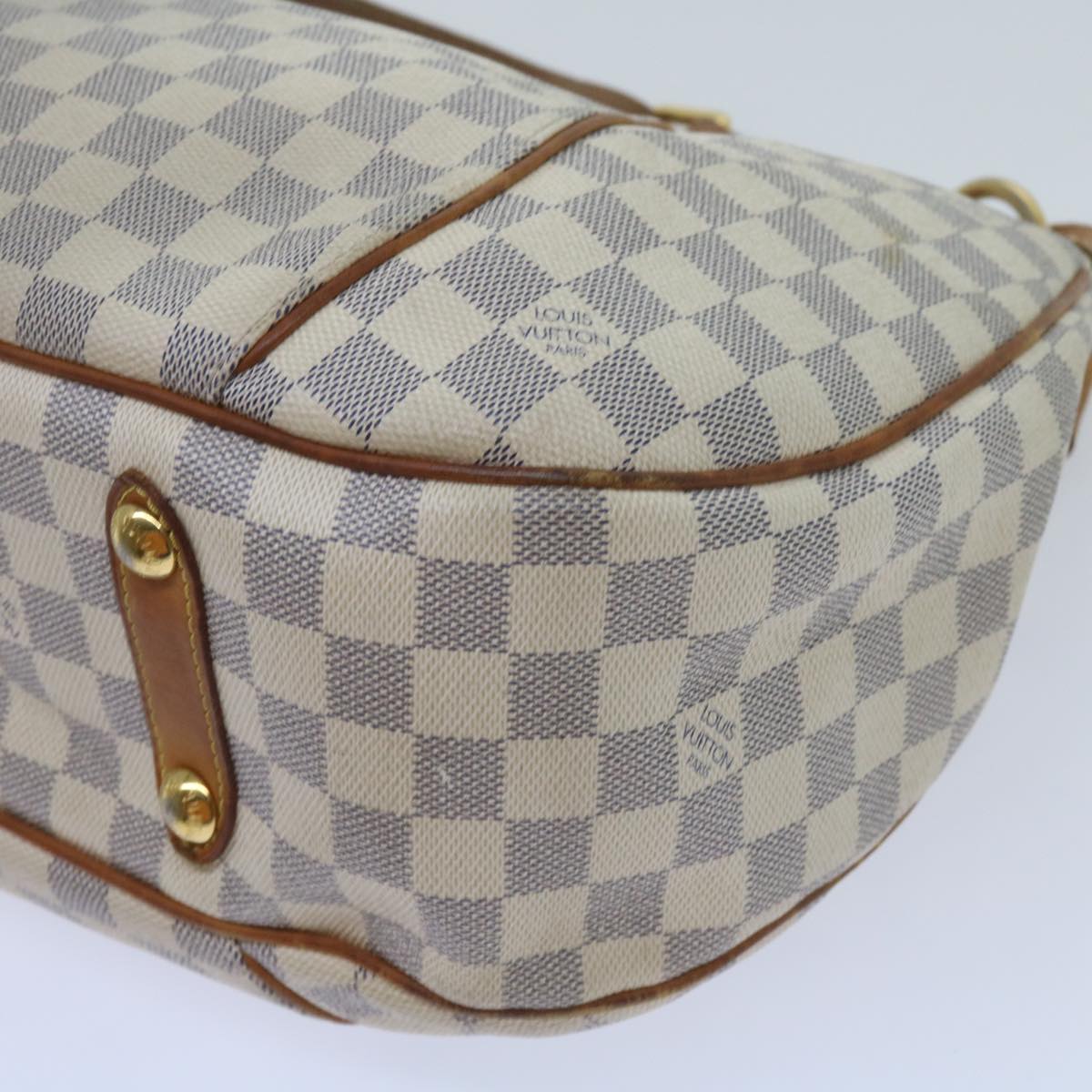 LOUIS VUITTON Damier Azur Galliera PM Shoulder Bag N55215 LV Auth 60160