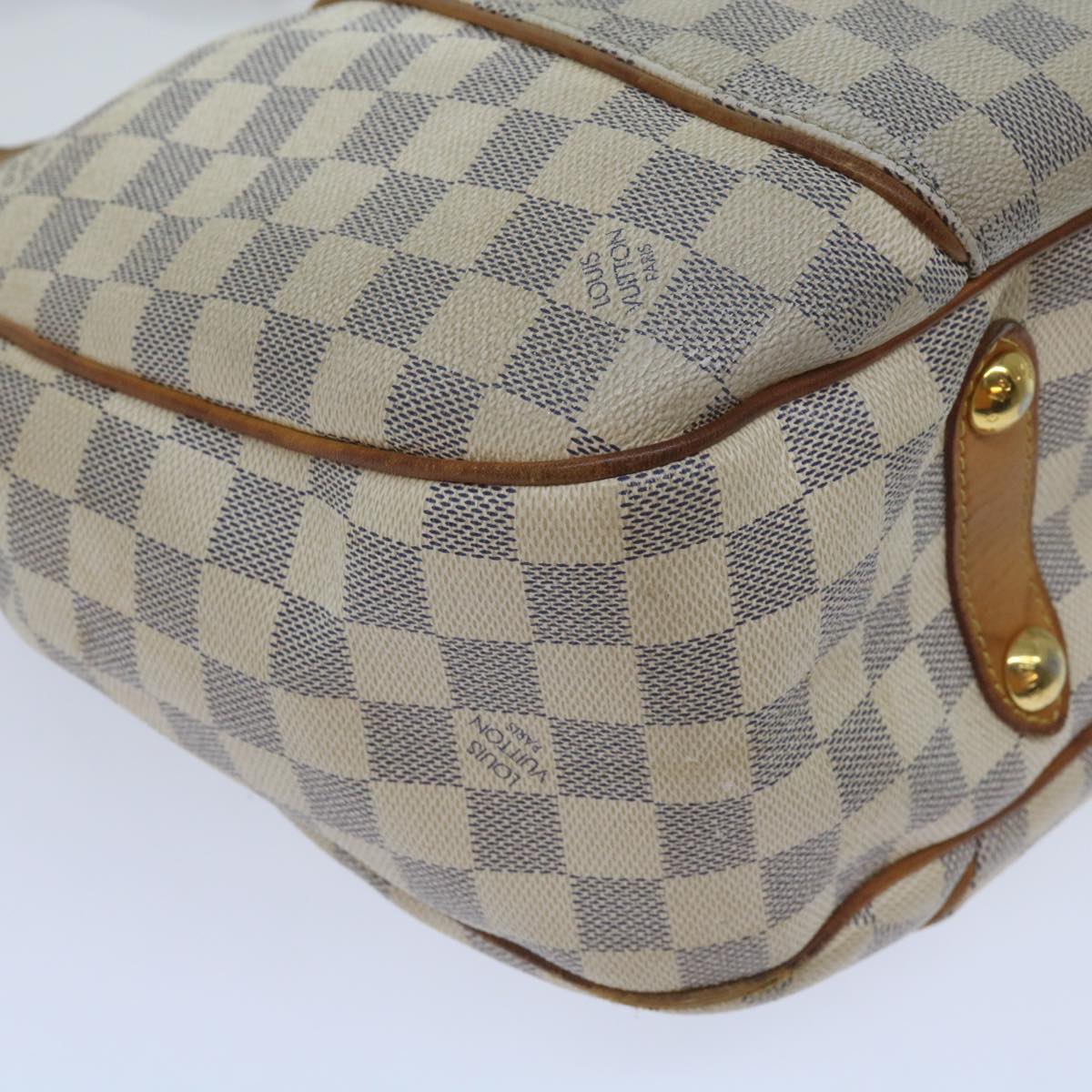 LOUIS VUITTON Damier Azur Galliera PM Shoulder Bag N55215 LV Auth 60160