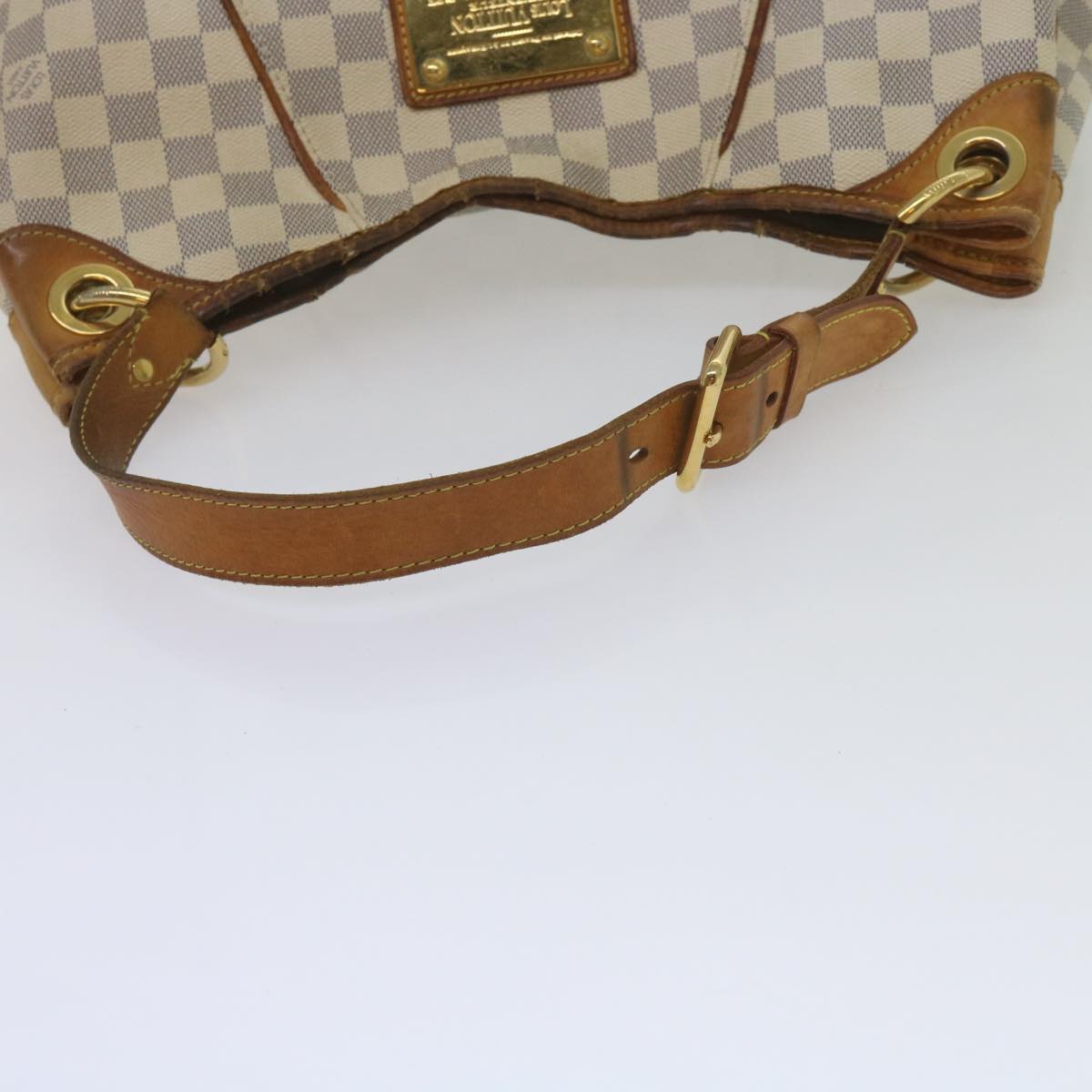 LOUIS VUITTON Damier Azur Galliera PM Shoulder Bag N55215 LV Auth 60160