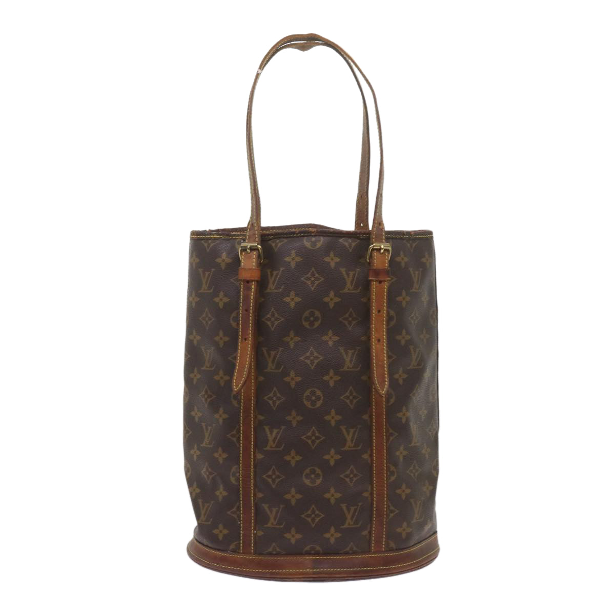 LOUIS VUITTON Monogram Bucket GM Shoulder Bag M42236 LV Auth 60180