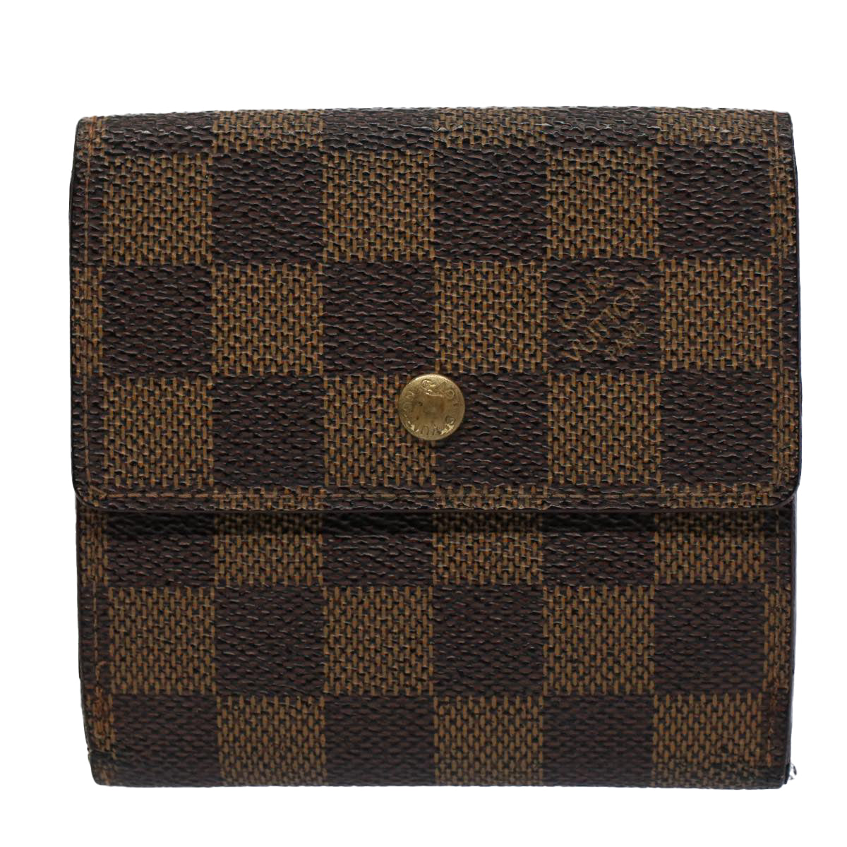 LOUIS VUITTON Damier Ebene Portefeuille Elise Wallet N61654 LV Auth 60184