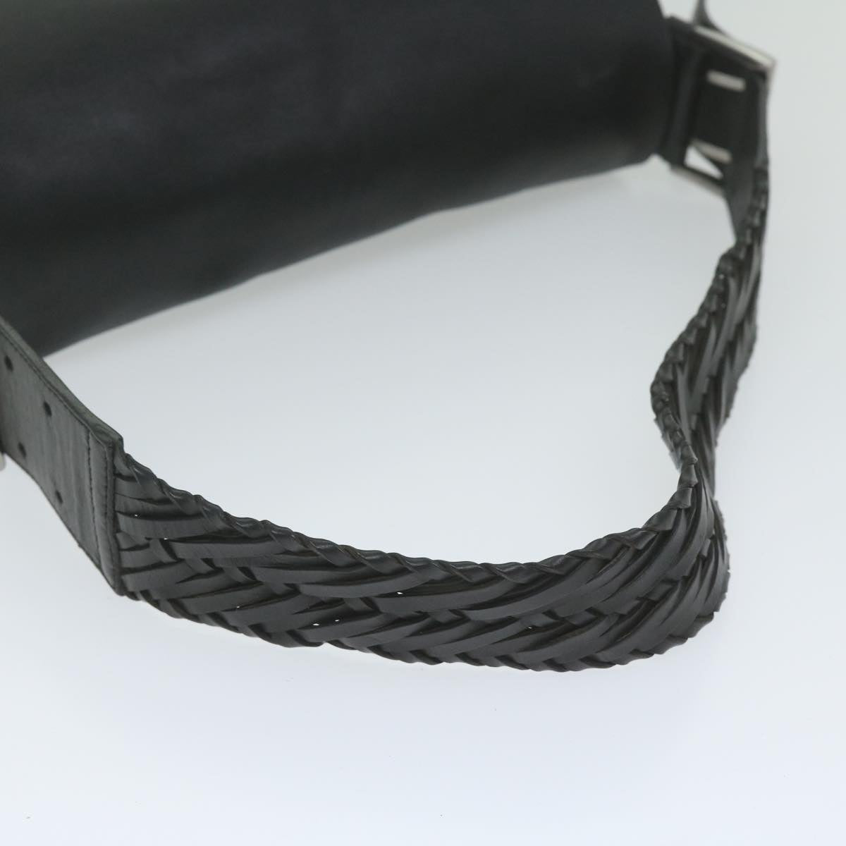 PRADA Shoulder Bag Nylon Black Auth 60190