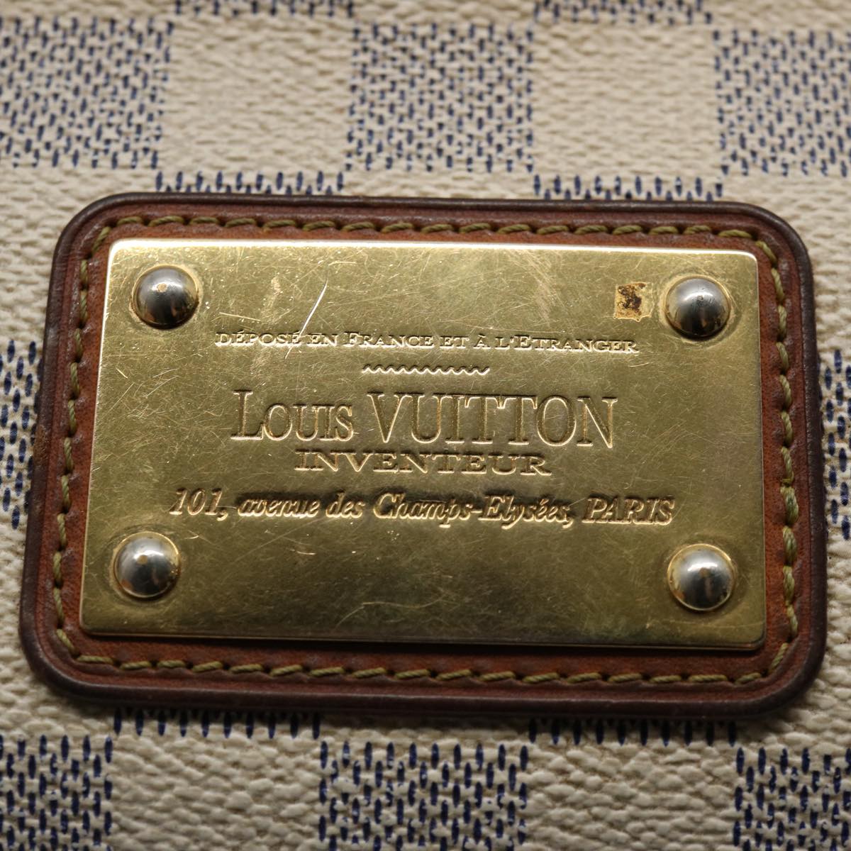 LOUIS VUITTON Damier Azur Eva Shoulder Bag 2way N55214 LV Auth 60203