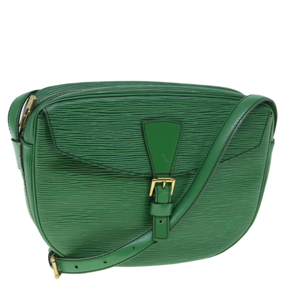 LOUIS VUITTON Epi Jeune Fille MM Shoulder Bag Green M52154 LV Auth 60221