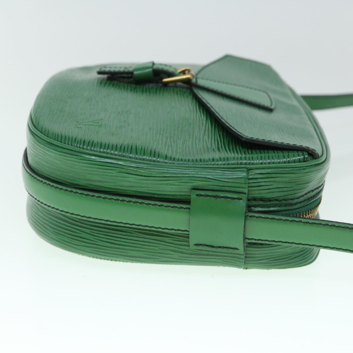 LOUIS VUITTON Epi Jeune Fille MM Shoulder Bag Green M52154 LV Auth 60221