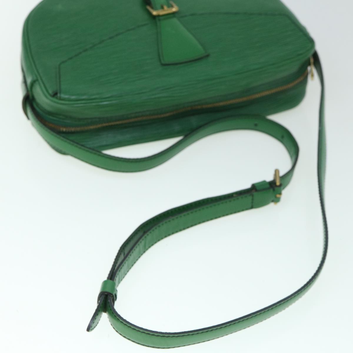 LOUIS VUITTON Epi Jeune Fille MM Shoulder Bag Green M52154 LV Auth 60221