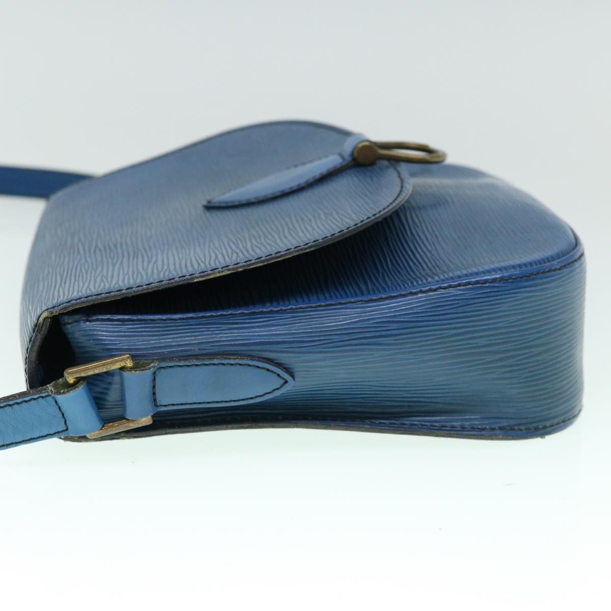 LOUIS VUITTON Epi Saint Cloud GM Shoulder Bag Blue M52195 LV Auth 60223