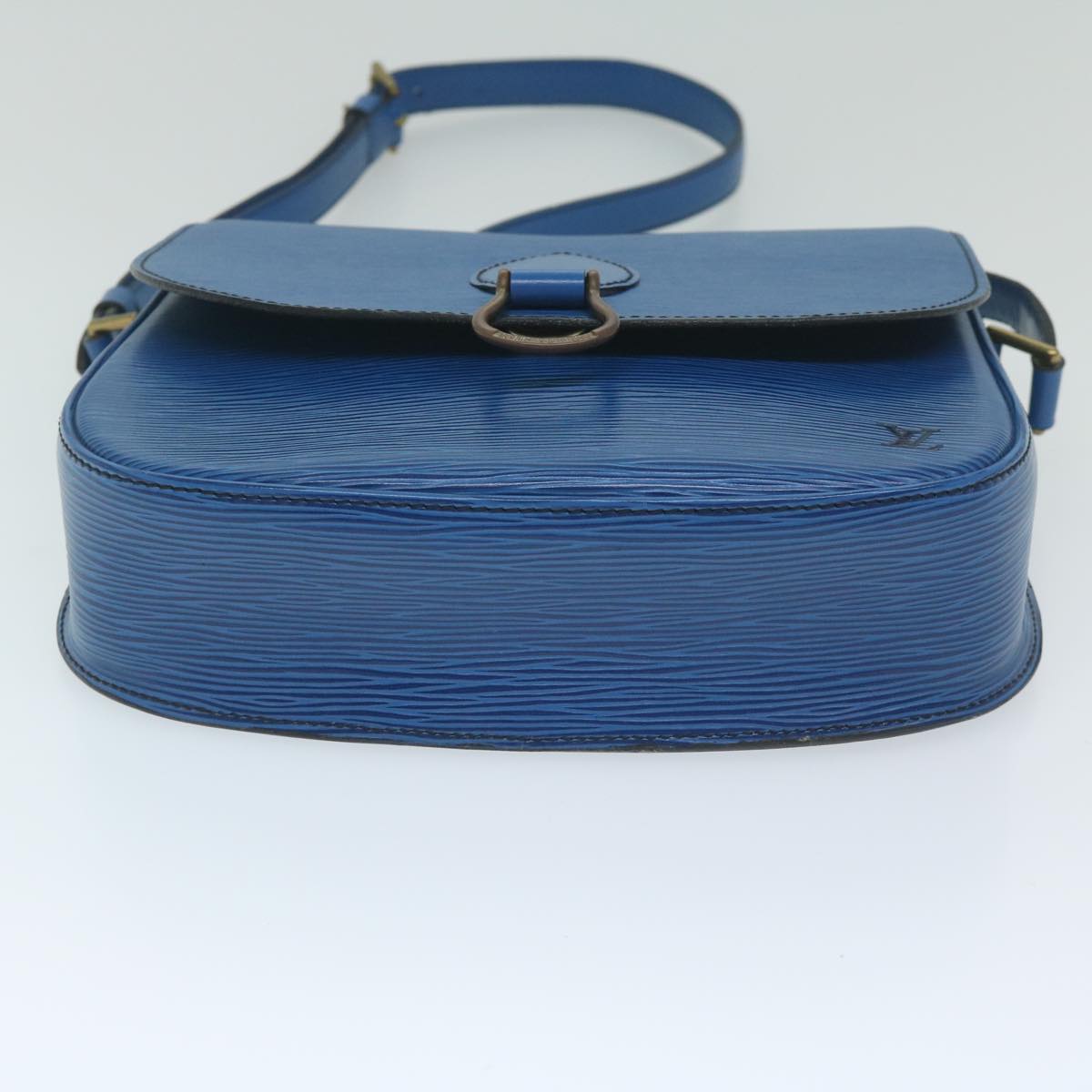 LOUIS VUITTON Epi Saint Cloud GM Shoulder Bag Blue M52195 LV Auth 60224