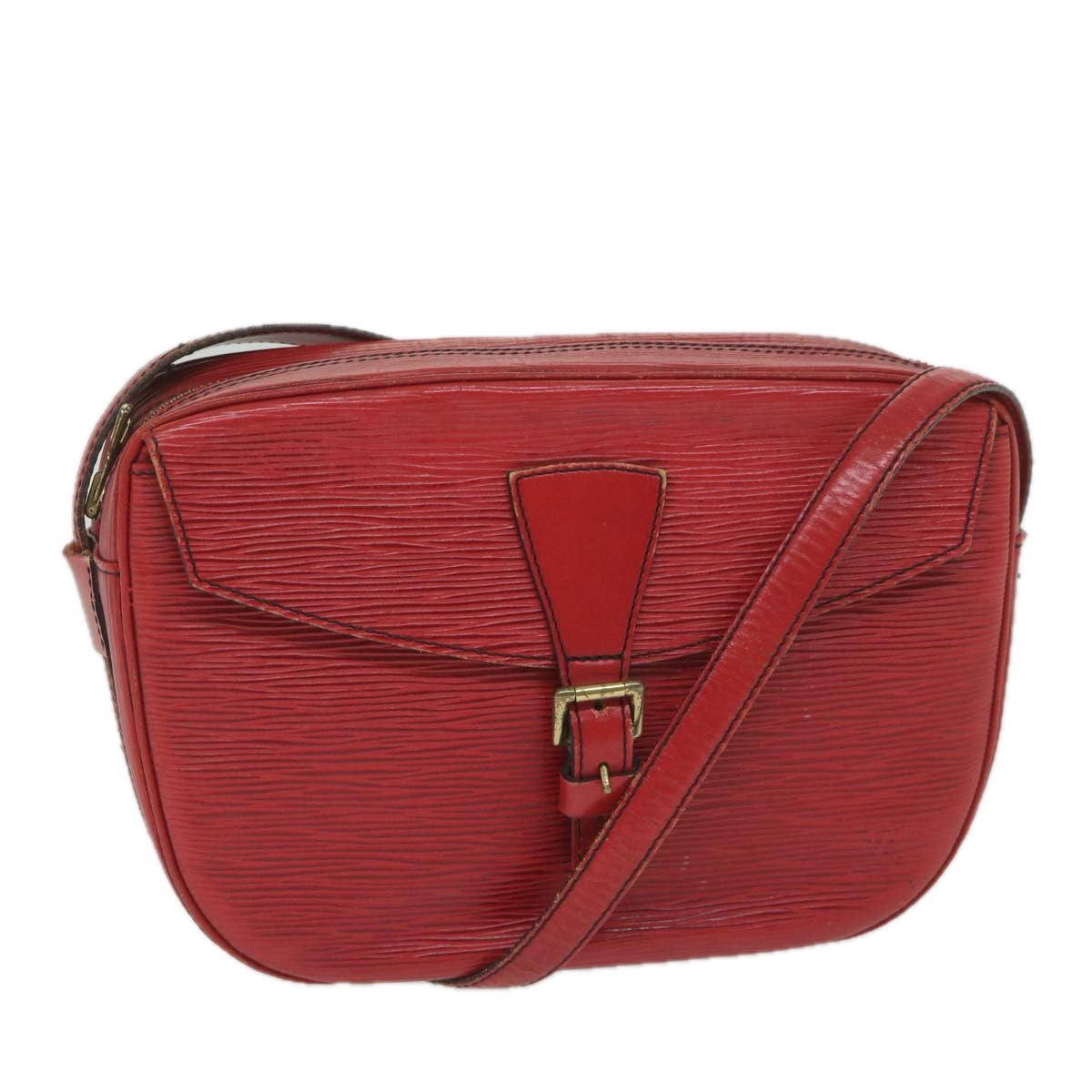 LOUIS VUITTON Epi Jeune Fille Shoulder Bag Red M52157 LV Auth 60225