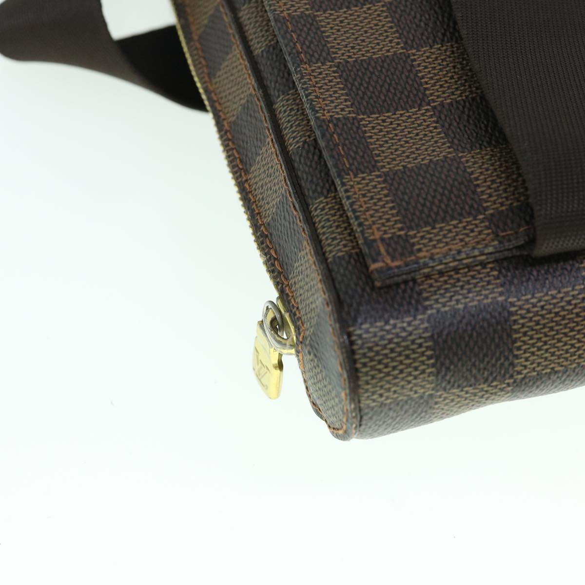 LOUIS VUITTON Damier Ebene Geronimos Shoulder Bag N51994 LV Auth 60227