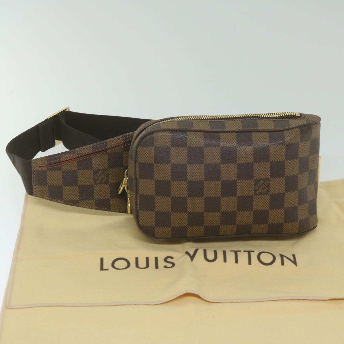 LOUIS VUITTON Damier Ebene Geronimos Shoulder Bag N51994 LV Auth 60228A