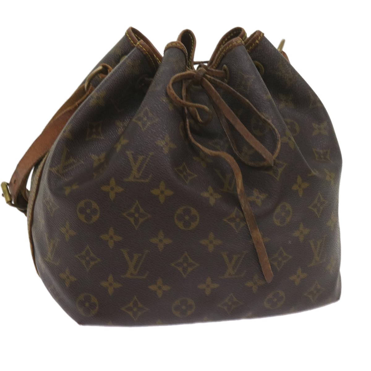 LOUIS VUITTON Monogram Petit Noe Shoulder Bag M42226 LV Auth 60241