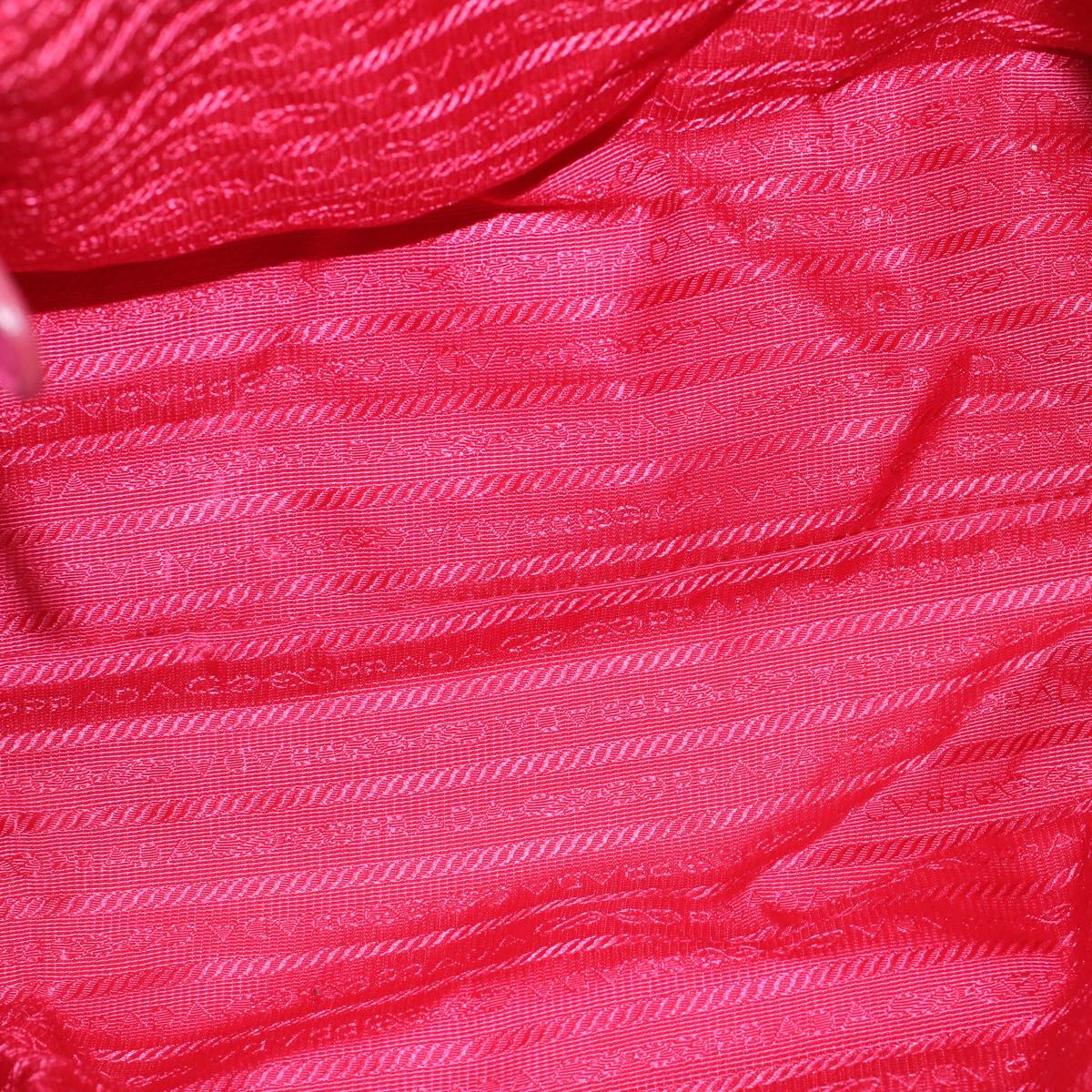PRADA Hand Bag Nylon Pink Auth 60248