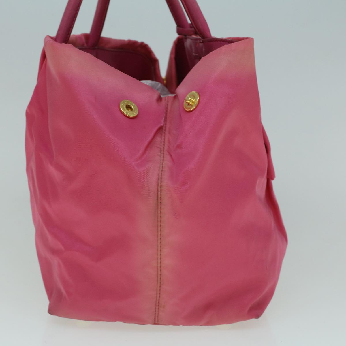 PRADA Hand Bag Nylon Pink Auth 60248