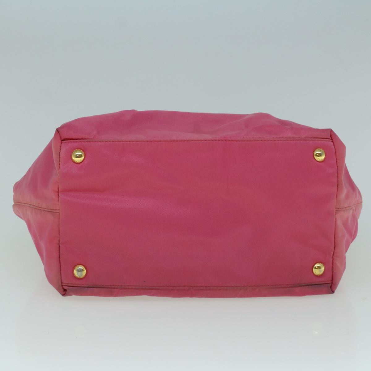 PRADA Hand Bag Nylon Pink Auth 60248