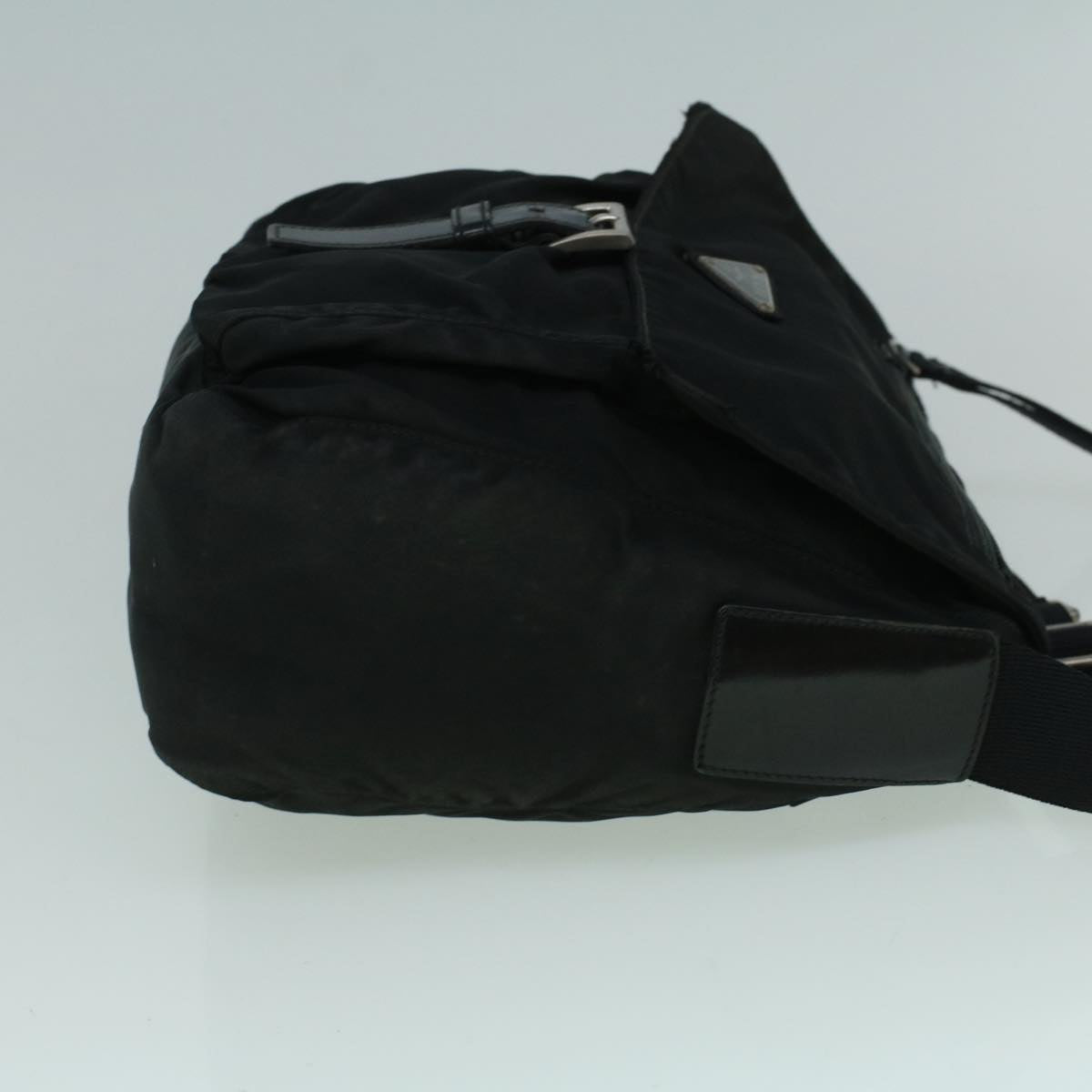 PRADA Shoulder Bag Nylon Black Auth 60249