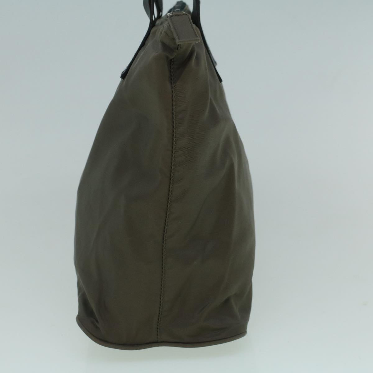 PRADA Hand Bag Nylon Brown Auth 60251
