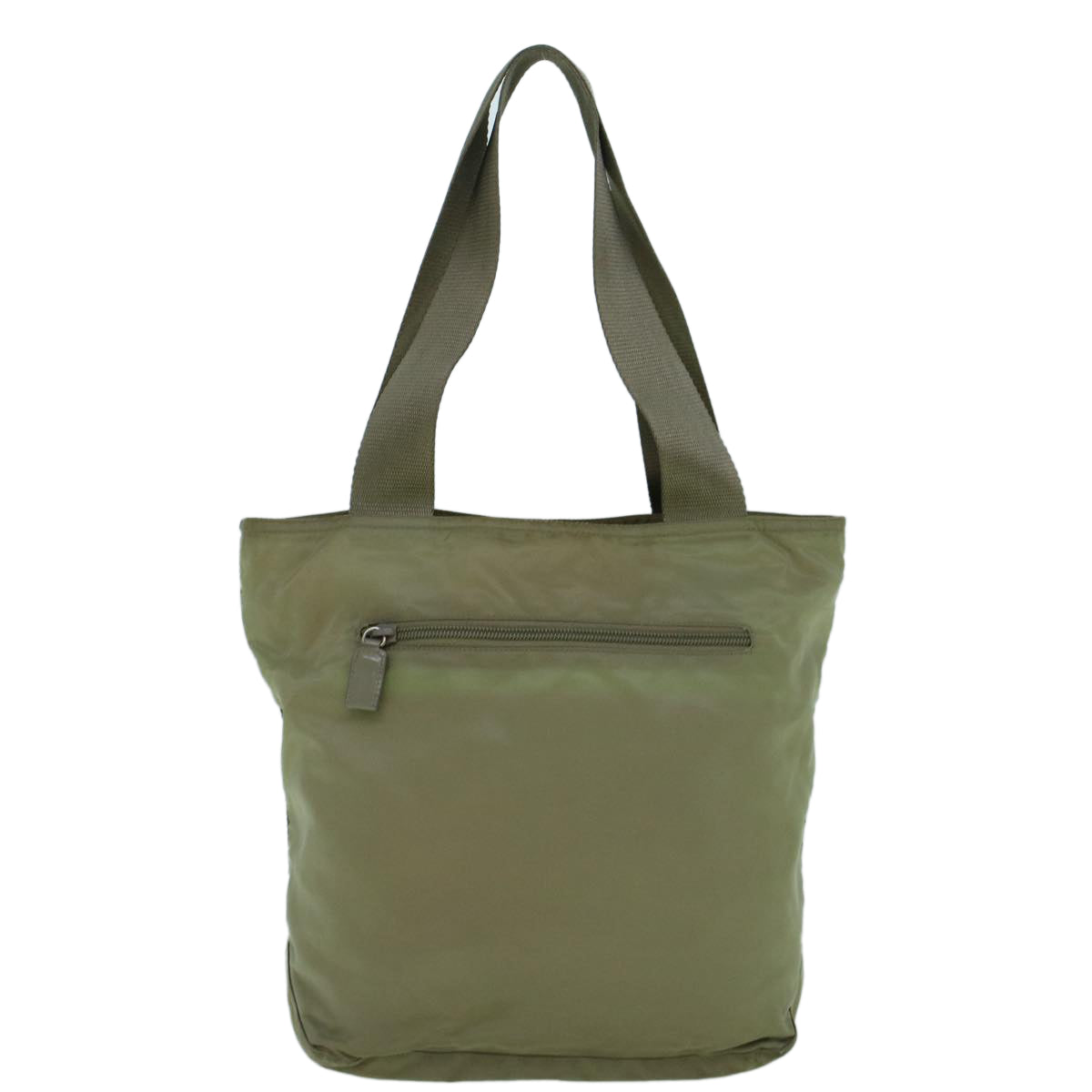 PRADA Tote Bag Nylon Khaki Auth 60255 - 0