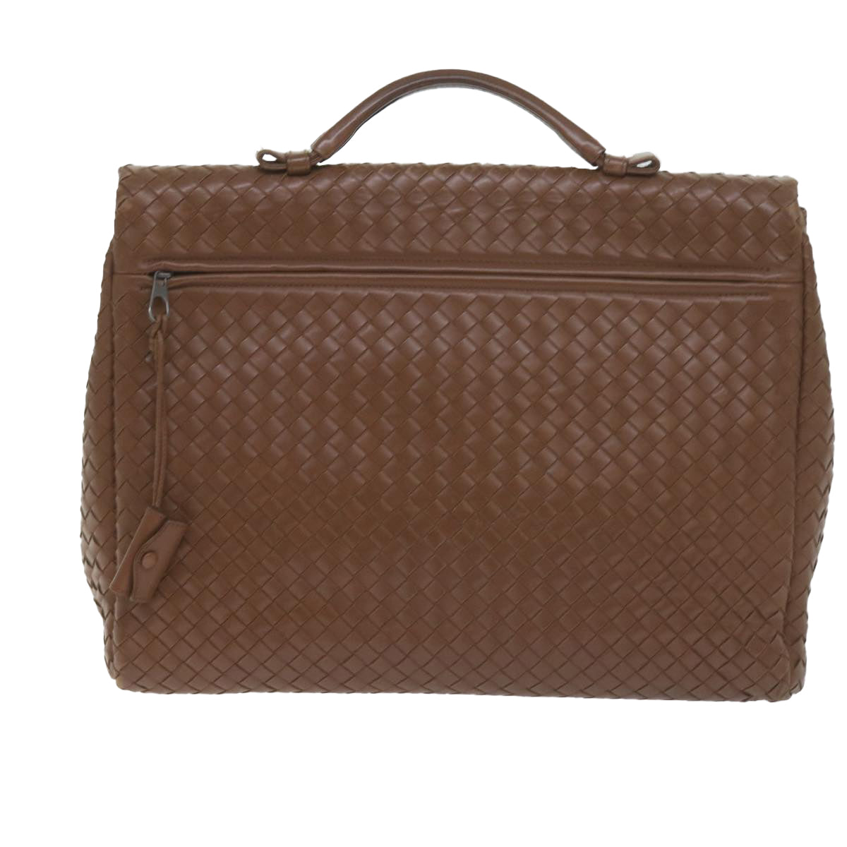 BOTTEGAVENETA INTRECCIATO Business Bag Leather Brown Auth 60304 - 0