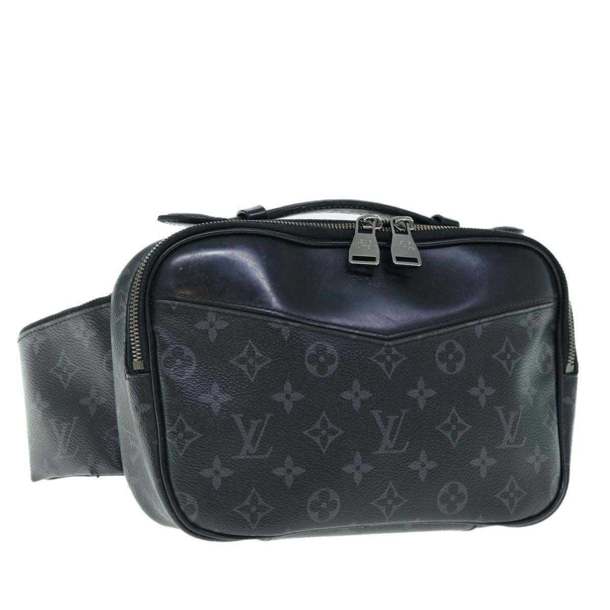 LOUIS VUITTON Monogram Eclipse Bum Bag Shoulder Bag M42906 LV Auth 60313